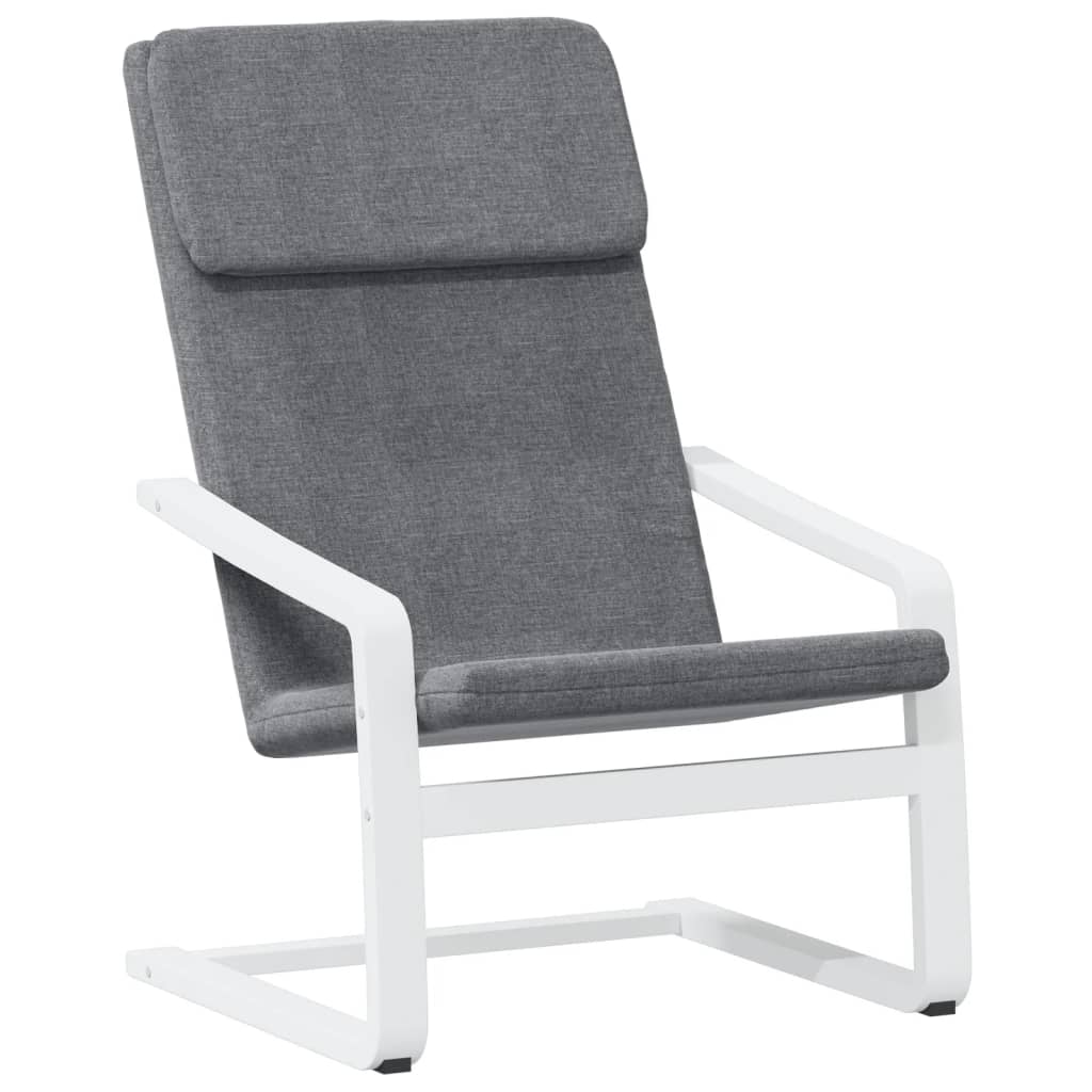 Chaise de relaxation Gris foncé Tissu