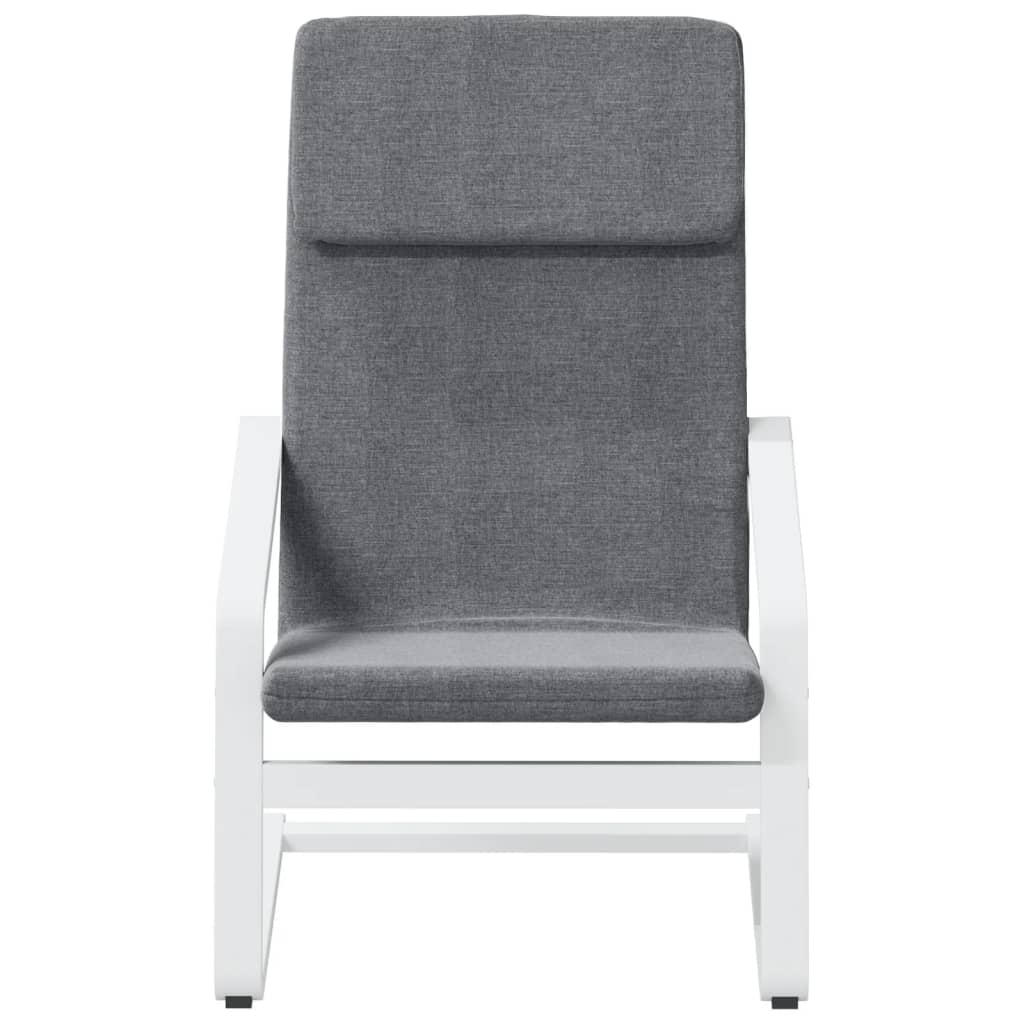 Chaise de relaxation Gris foncé Tissu