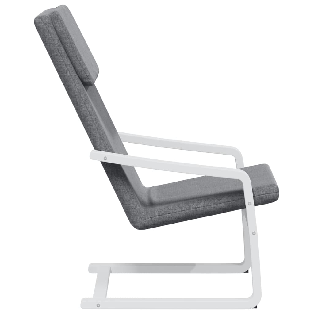 Chaise de relaxation Gris foncé Tissu