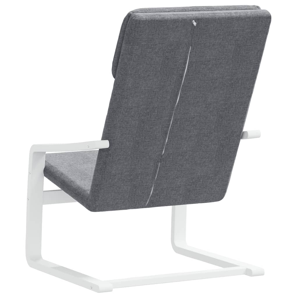 Chaise de relaxation Gris foncé Tissu