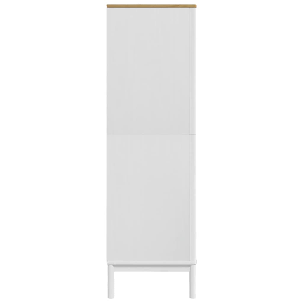 Garde-robe FLORO blanc 77x53x171 cm bois massif de pin