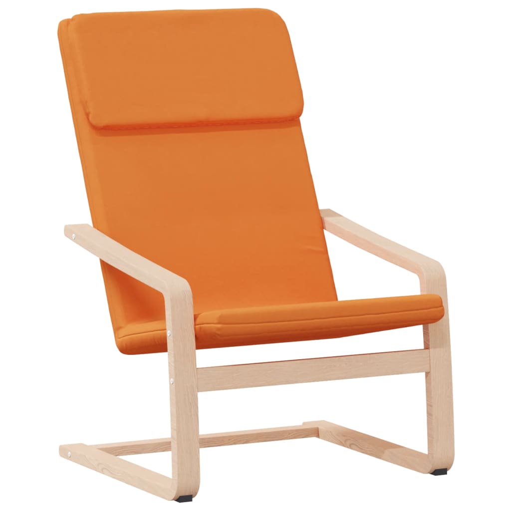 Chaise de relaxation Jaune foncé Tissu