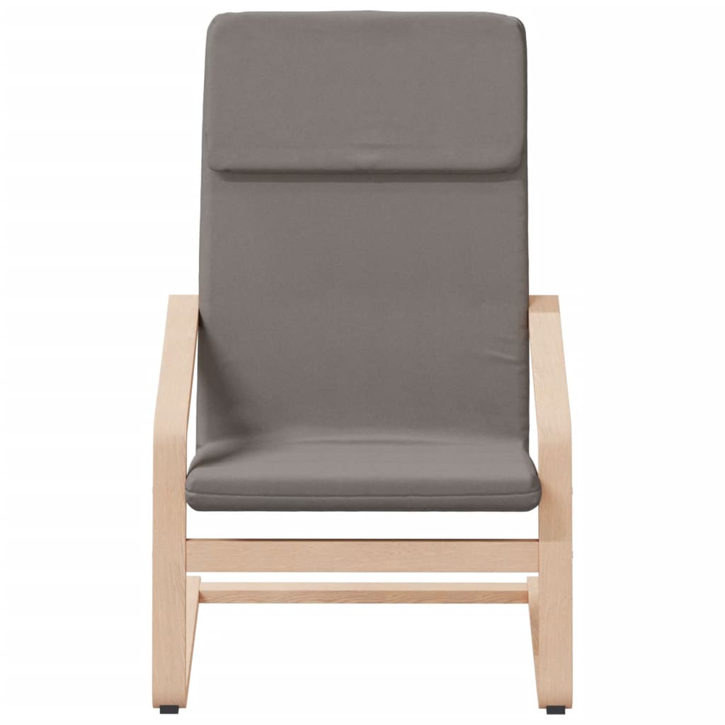 Chaise de relaxation tissu Taupe