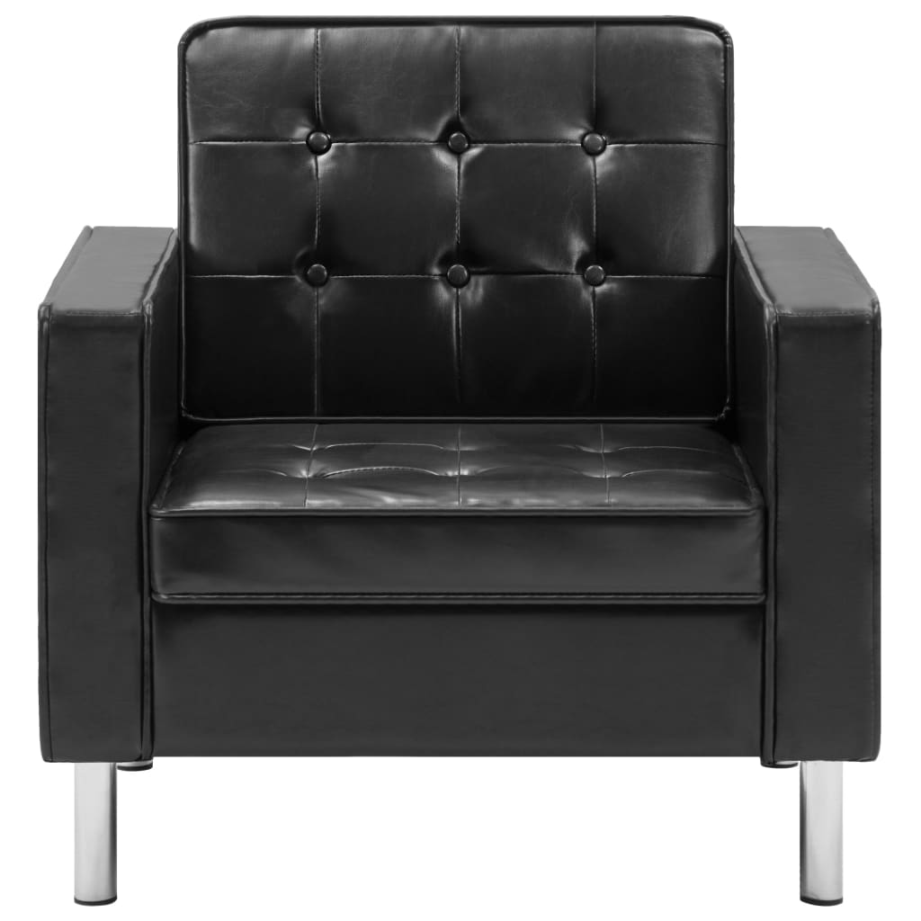 Fauteuil Noir Similicuir