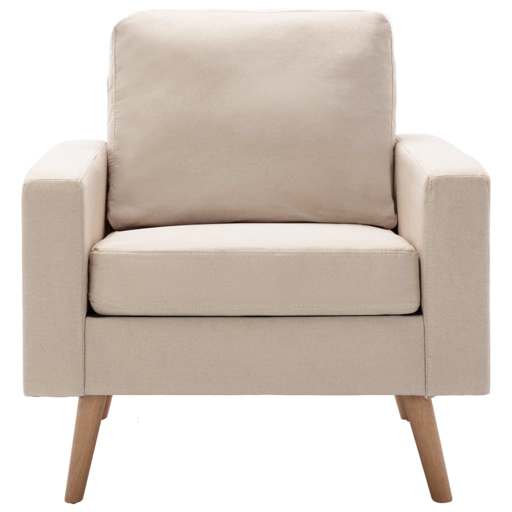 Fauteuil tissu Crème