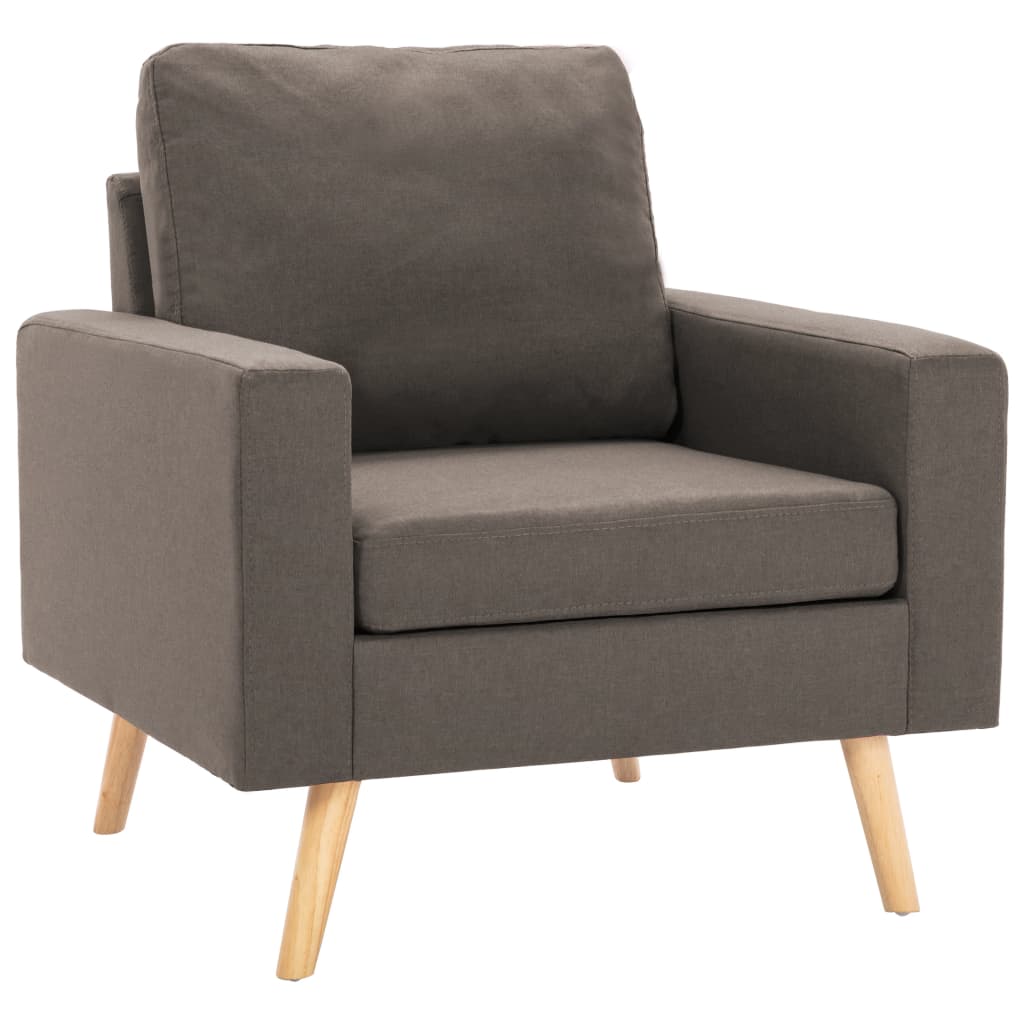 Taupe Fabric Armchair