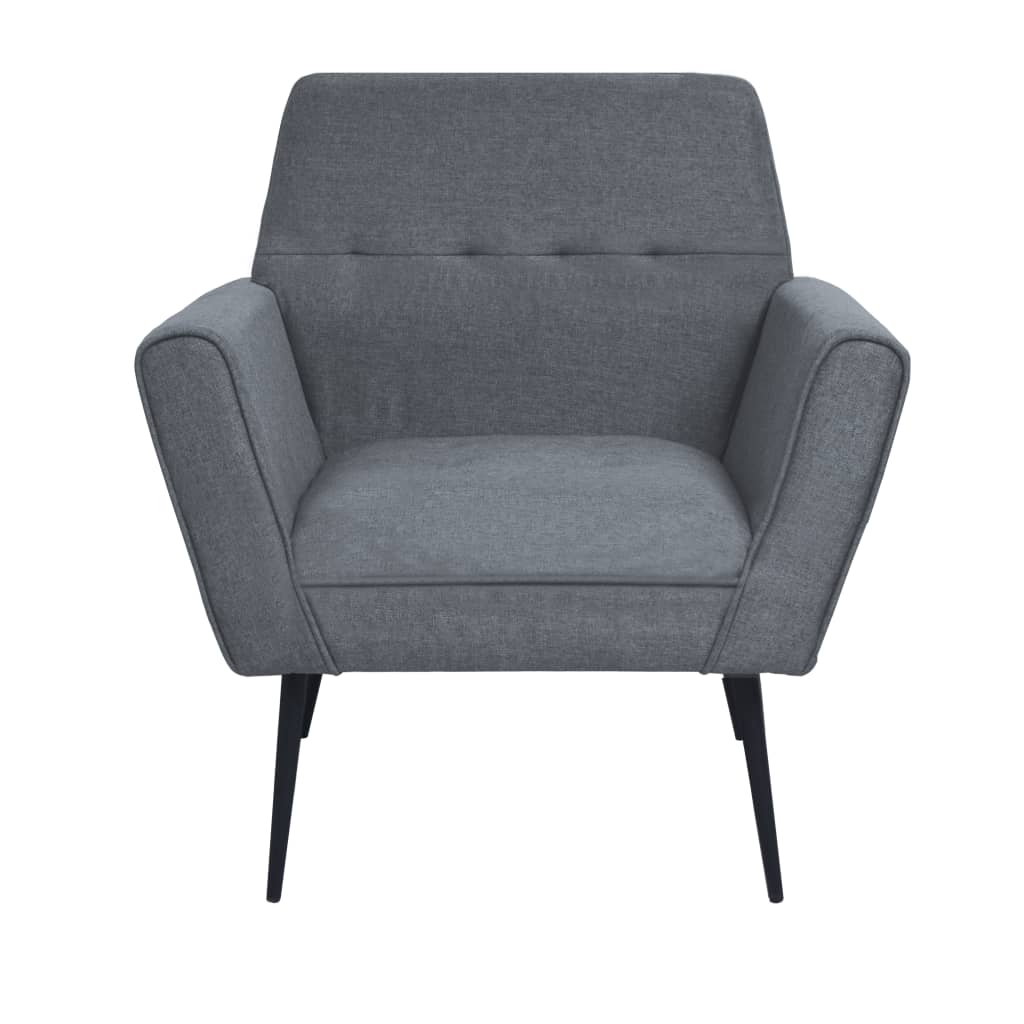 Fauteuil tissu Gris clair