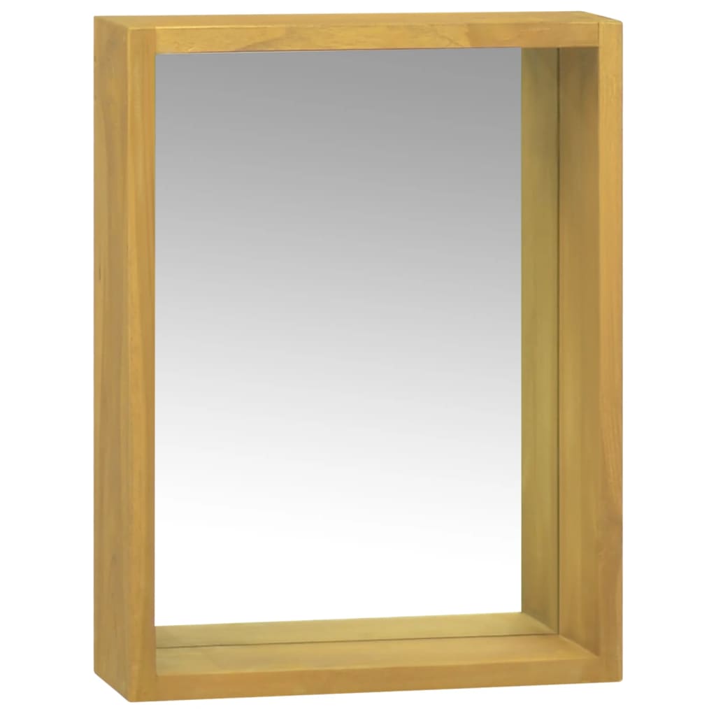 Miroir Bois de teck  30x10x40 cm