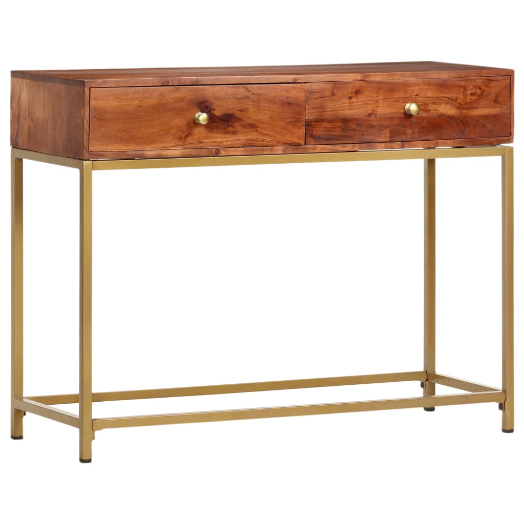 Table console Bois d'acacia 100x35x76 cm