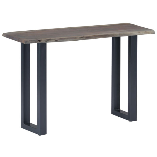 Table console Bois d'acacia Gris 115 x 35 x 76 cm