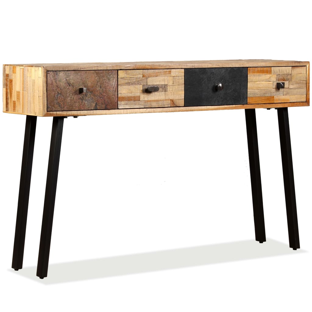 Console table Solid reclaimed teak 120 x 30 x 76 cm