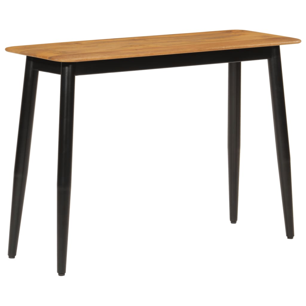 Table console bois de manguier et fer 110x40x76 cm